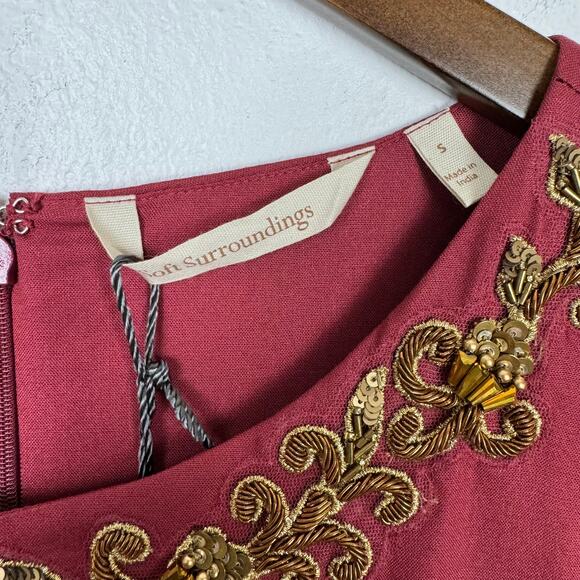 Soft Surroundings | NWT Icon Sultana Sequin Embellished Long Sleeve Maxi Dress - Picture 15 of 16